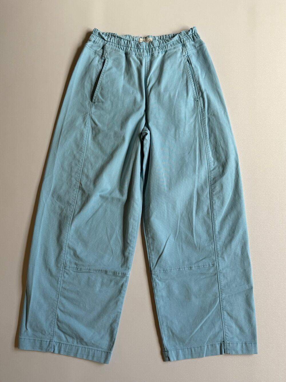 Pilcro Women's Sky Blue Washed Izzie Relaxed Pull-On Barrel Pants Size XXS